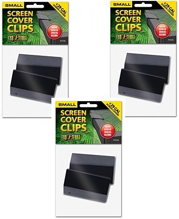 (3 Pack) Exo Terra Terrarium Cover Clip Set, Small, 2 Clips each - BeesActive Australia