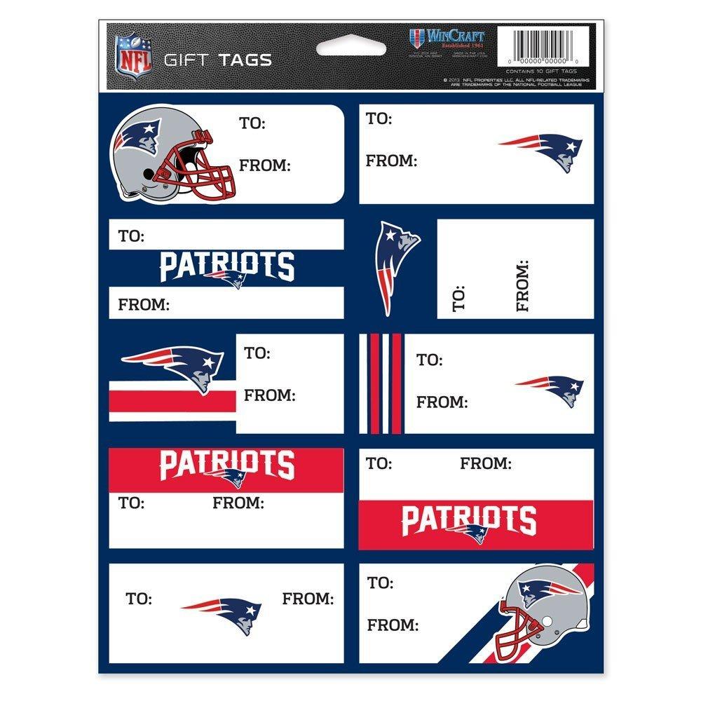 NFL New England Patriots Gift Tag Sheet - BeesActive Australia