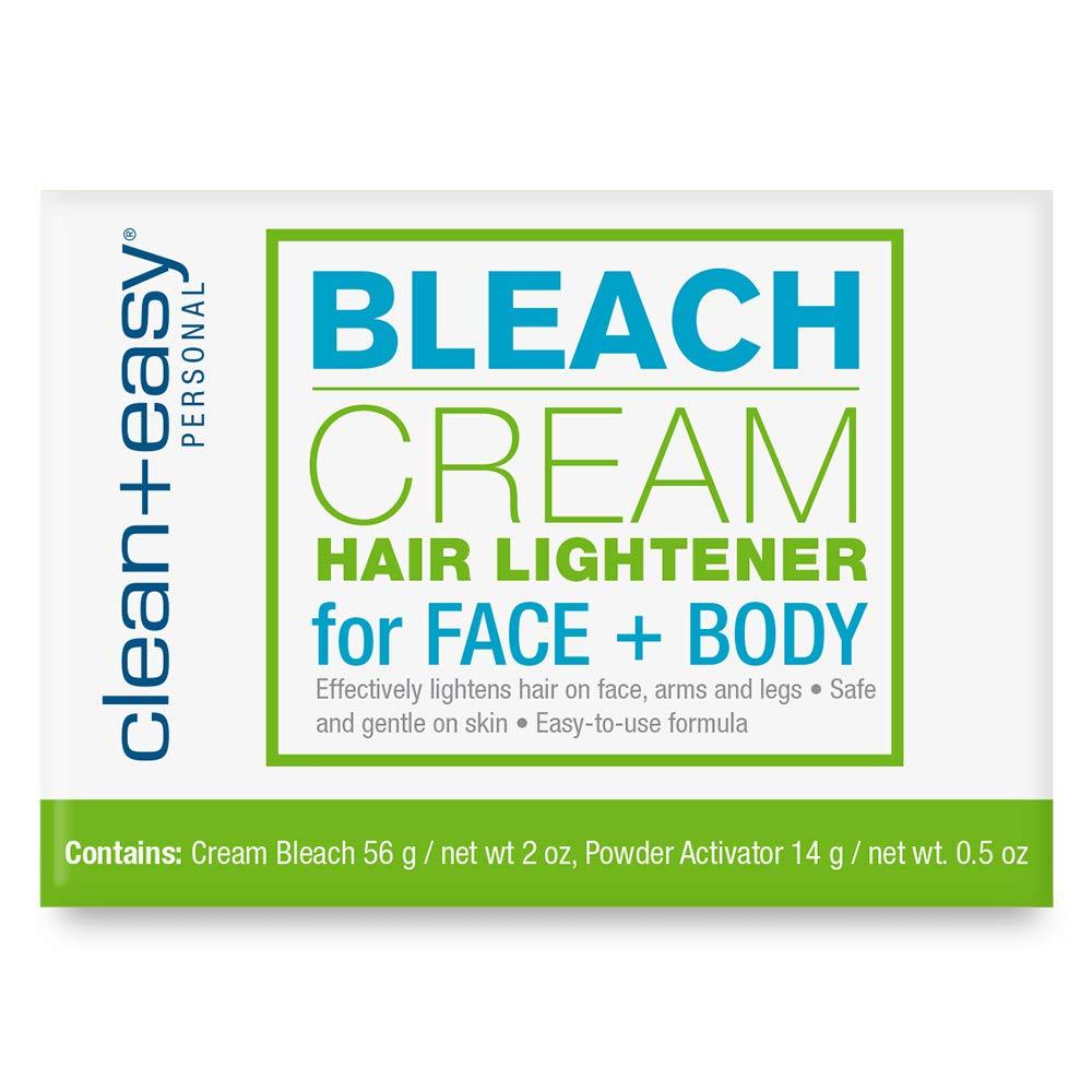 Clean + Easy Bleach Cream Hair Lightener, Lightens Facial and Body Hair, Safe and Gentle on the Skin, 2 oz - BeesActive Australia