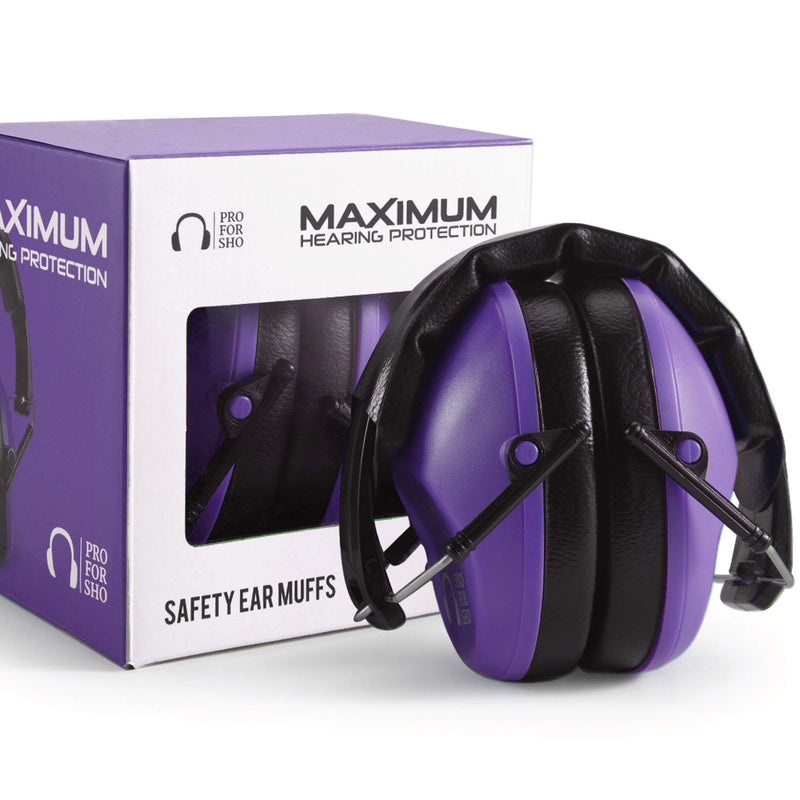 Pro For Sho 34dB Shooting Ear Protection - Special Designed Ear Muffs Lighter Weight & Maximum Hearing Protection Purple - BeesActive Australia