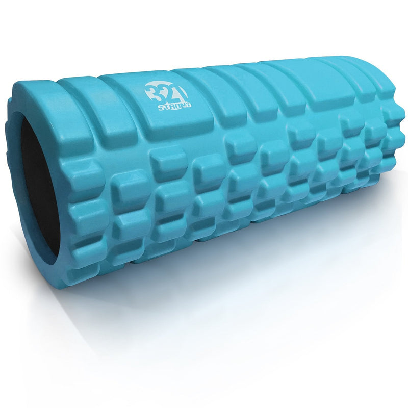 321 STRONG Foam Roller - Medium Density Deep Tissue Massager for Muscle Massage and Myofascial Trigger Point Release, with 4K eBook Aqua - BeesActive Australia