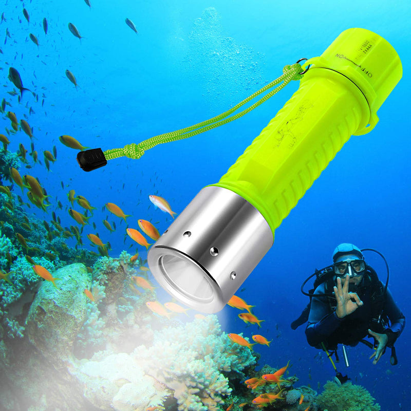 BlueFire Professional 1100 Lumen Diving Flashlight CREE XM-L2 Bright Submarine Light Scuba Safety Lights Waterproof Underwater Torch for Outdoor Under Water Sports - BeesActive Australia
