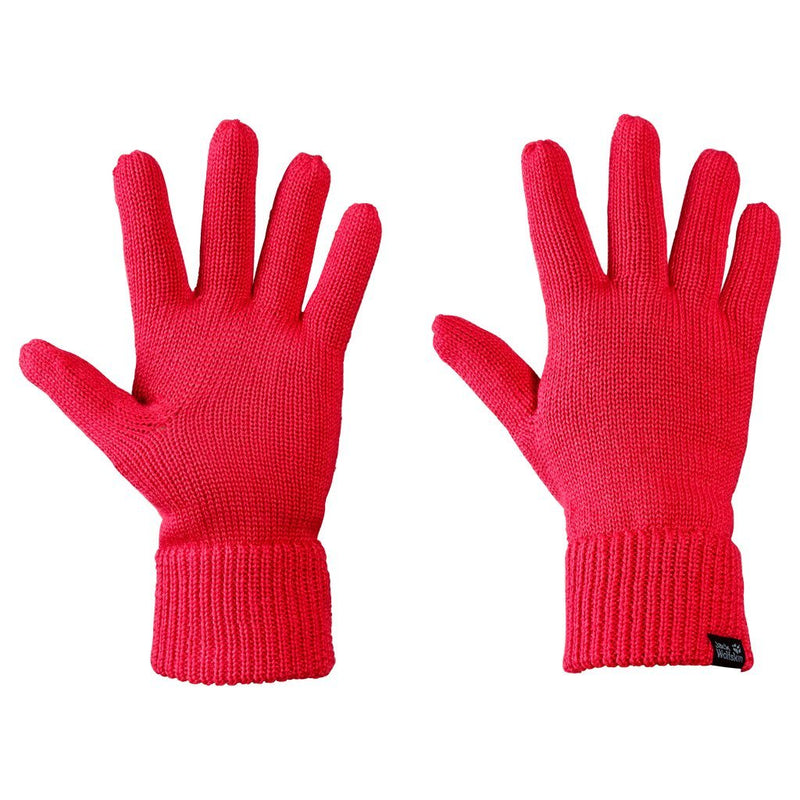 [AUSTRALIA] - Jack Wolfskin Milton Gloves, Large, Hibiscus Red 