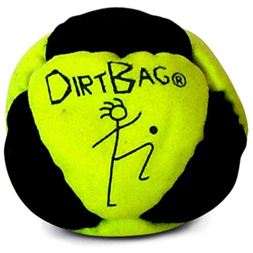 [AUSTRALIA] - World Footbag World Footbag Dirtbag Hacky Sack, Neon Yellow/Black 