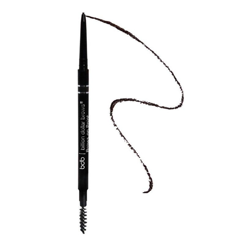 Billion Dollar Brows On Point Waterproof Micro Eyebrow Pencil - Raven Black, Super-fine and Self-sharpening Tip for Natural, Blendable Lines - BeesActive Australia