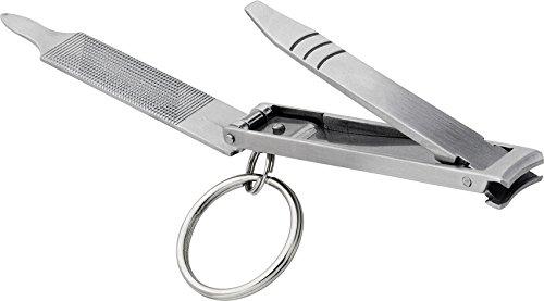 Stainless Steel Personal Care Multi-Tool with Nail Clippers, File, Cleaner For Keychain, Pack of 1 1 Pack - BeesActive Australia