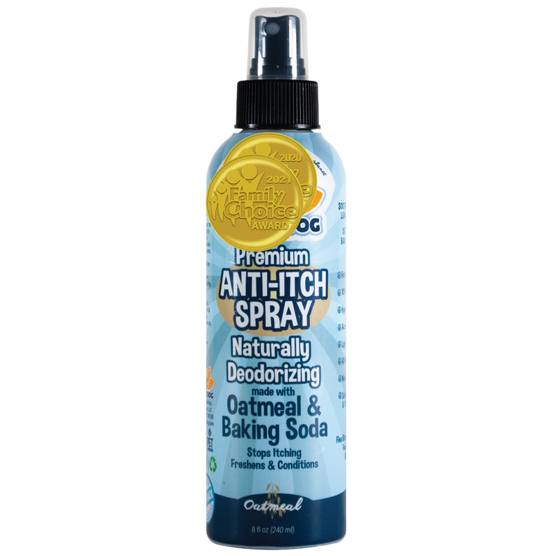 Anti Itch Oatmeal Spray for Dogs and Cats | 100% All Natural Soothing Relief for Dry, Itchy, Bitten or Allergy Damaged Skin Treatment | Professional Quality 8oz - BeesActive Australia
