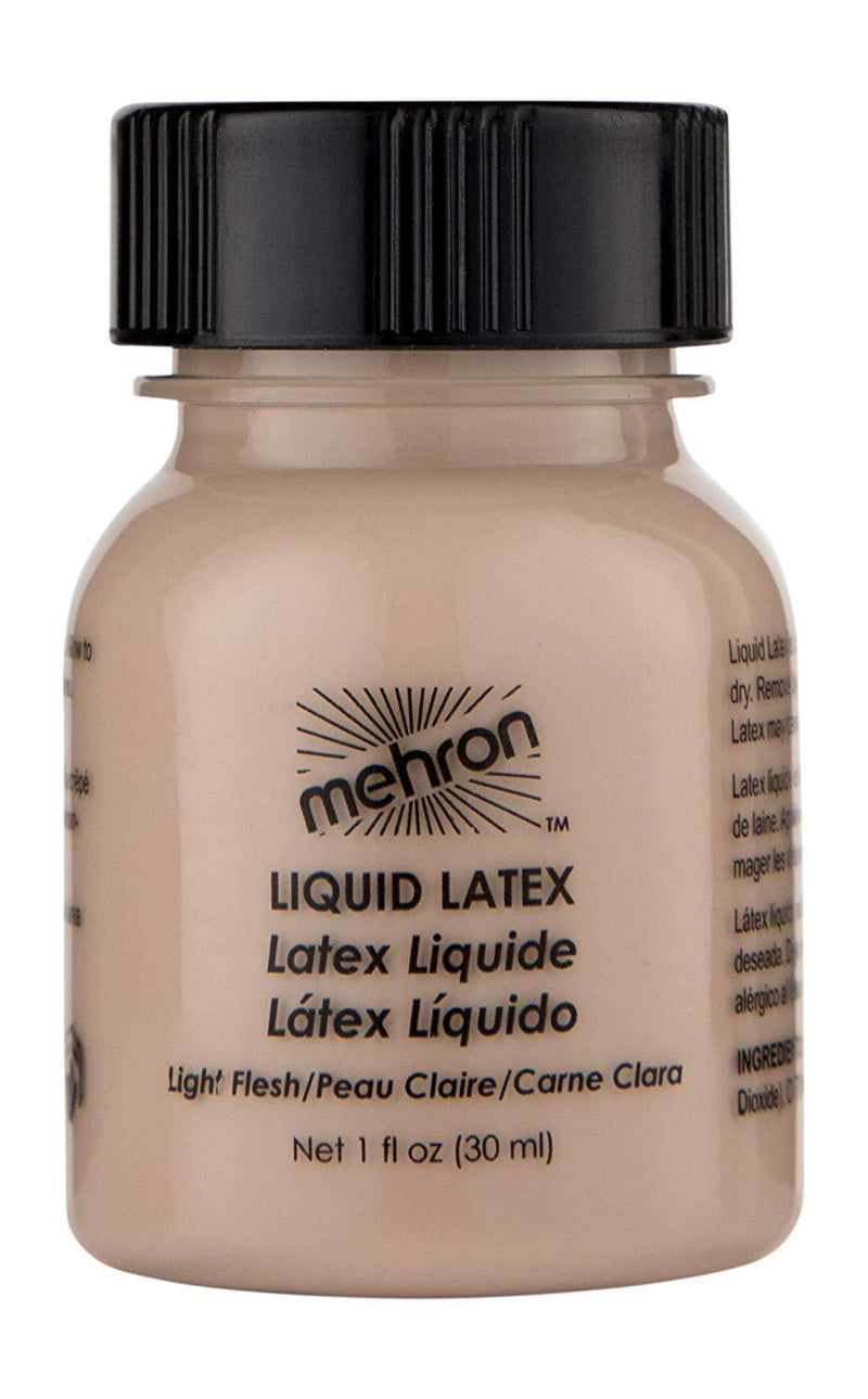 Mehron Makeup Liquid Latex (1 oz) (Light Flesh) 1 Ounce Light Flesh - BeesActive Australia