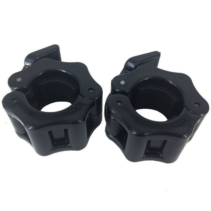 Greententljs 1 Inch Barbell Clamps - Quick Release Pair of Locking 1'' Diameter Standard Bar Weight Plates Collar Clips for Workout Weightlifting Fitness Training Bodybuilding Black1 - BeesActive Australia