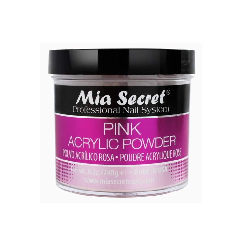 Mia Secret Acrylic Nail Powder Professional Nail System 8 oz - Pink Made in USA - BeesActive Australia