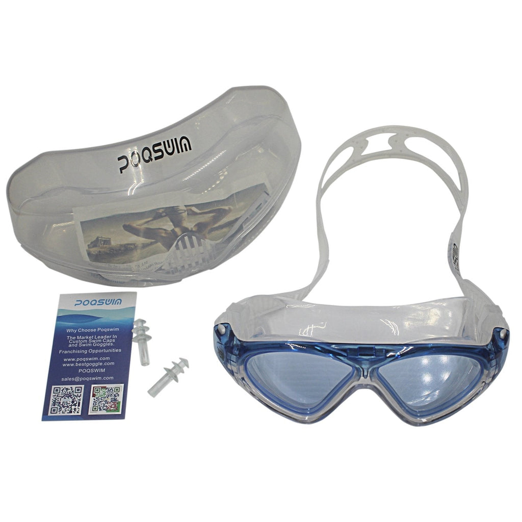 [AUSTRALIA] - Aqua Swimming Goggles - 5 Colors can Choose with Plastic Carrying Case Blue 