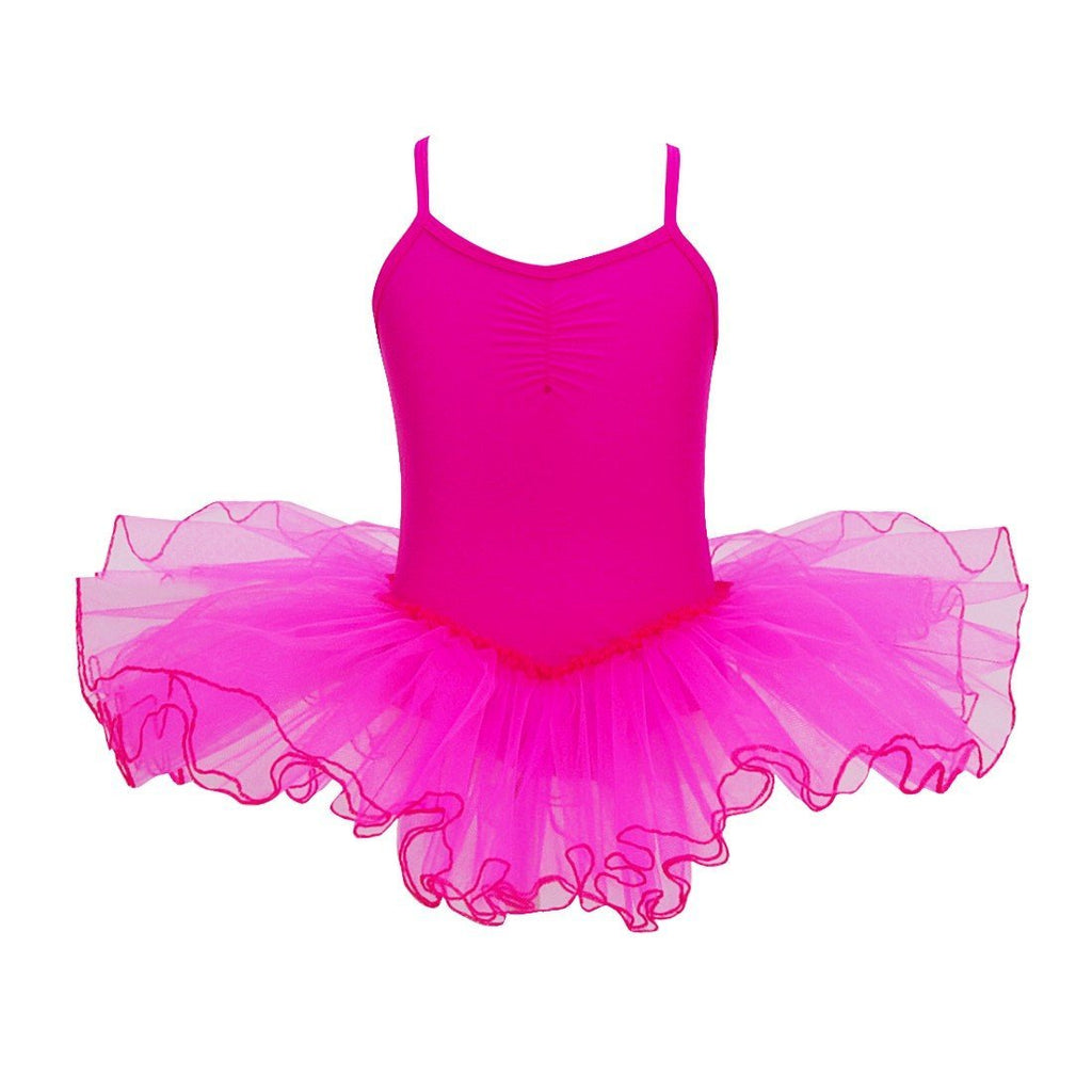 [AUSTRALIA] - FEESHOW Girls' Gymnastic Camisole Leotard Ballet Dance Dress Tutu Skirt Ballerina Dancing Costumes 9-10 Rose 