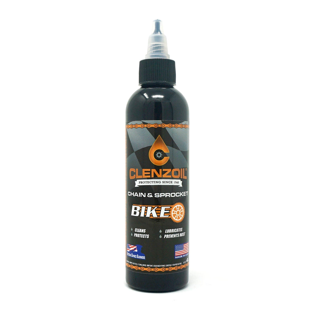 Clenzoil Chain & Sprocket Bike 4 oz. Bottle | Cleaner Lubricant Protectant [CLP] | Bike Chain Cleaner + Chain Lube in One | Wet Lube Application, Dry Lube Performance - BeesActive Australia