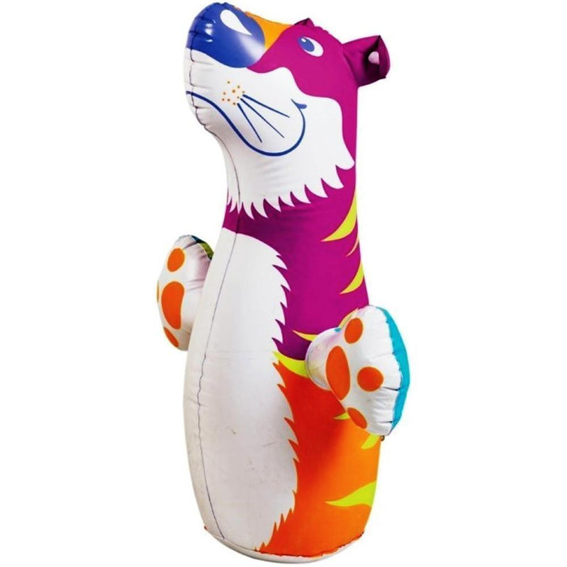[AUSTRALIA] - (Ship from USA) 3D Bop Bag Pink Tiger - Inflatable Blow Up Punching Bag Toy,Gift, For Kids Fun -ITEM#: G15/uiF982A2937 