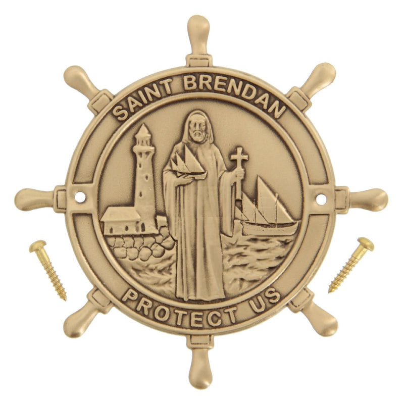 [AUSTRALIA] - Heartland Boat Plaque - Saint Brendan Protect Us - Best USA Made Quality Boating and Sailing Gift 