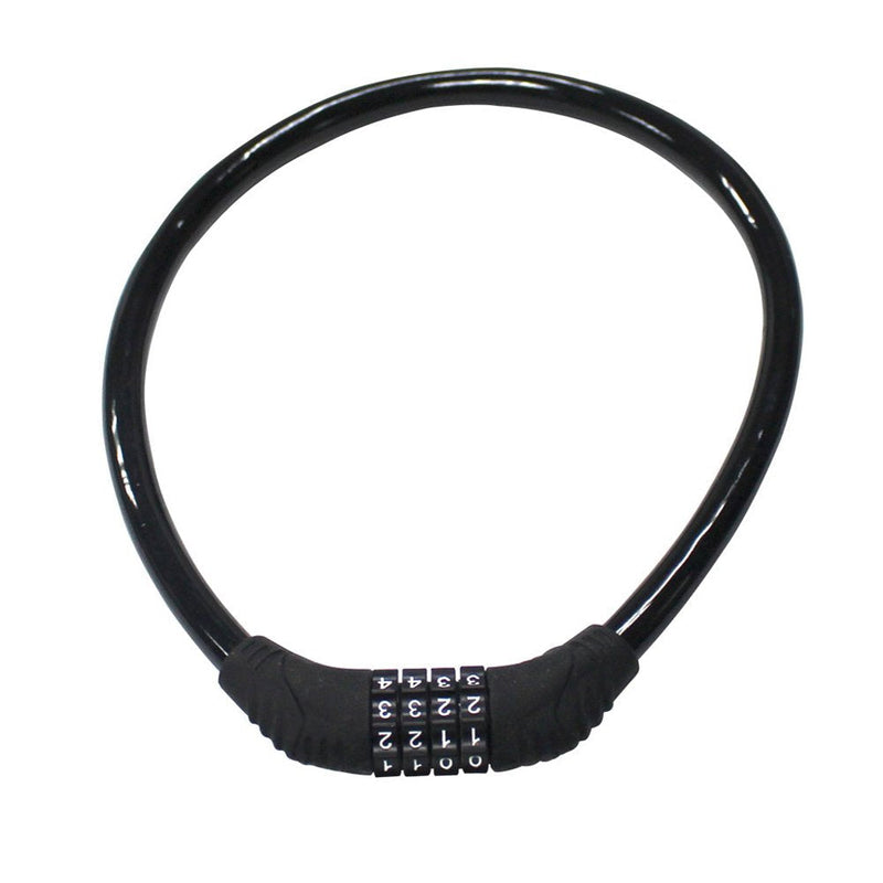 Sanwo Security Bike Lock 4 Digit Resettable Combination Cable Lock for Bicycle, 2 Feet x 1/2 Inch - BeesActive Australia