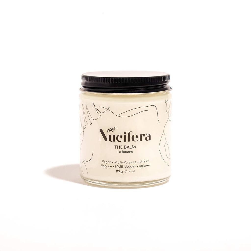 Nucifera The Balm - Multi Purpose All Natural Plant Based Skincare - Moisturize, Nourish, Balance and Replenish - Face, Body, Hair, Pregnancy, Baby and more - Cruelty Free - 4oz 4 Ounce (Pack of 1) - BeesActive Australia