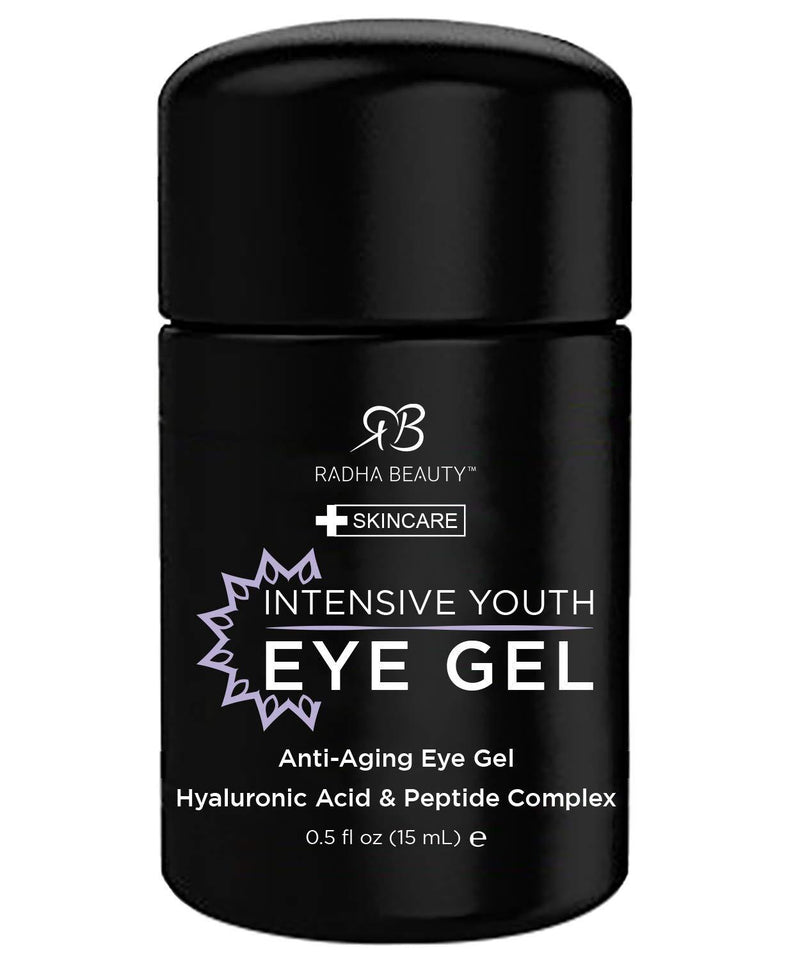Radha Beauty Eye Cream for Puffiness, Dark Circles, Wrinkles and Bags - The Most Effective Eye Gel for Every Eye Concern - All Natural Ingredients - 0.5 fl oz - BeesActive Australia