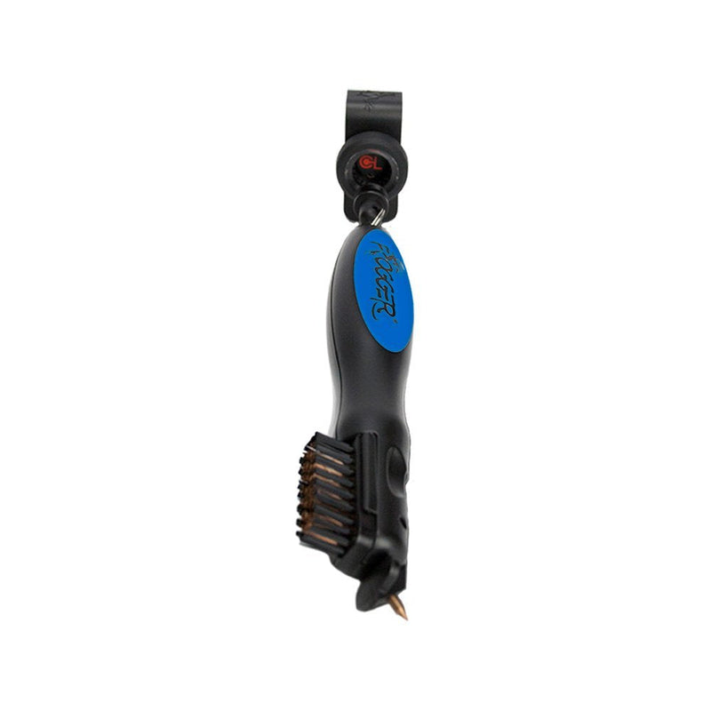 Frogger Golf BrushPro Latch-It Dual-Bristle Club Brush/Groove Cleaner Blue - BeesActive Australia