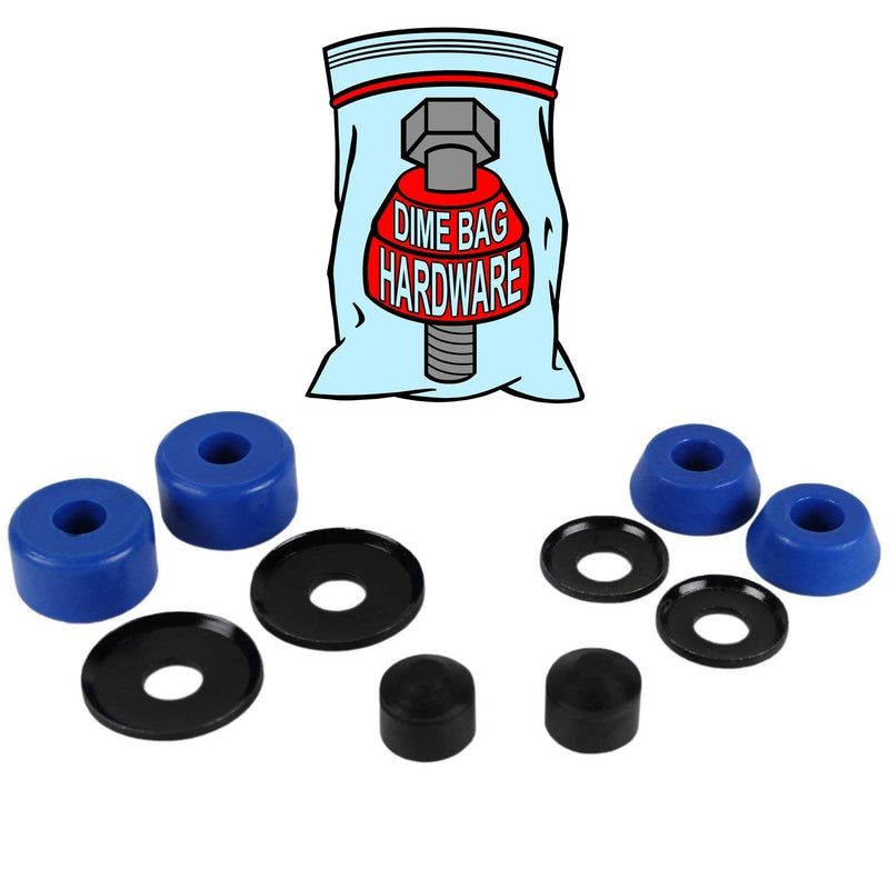 Dime Bag Hardware Skateboard Truck Rebuild Kit Bushings Washers Pivot Cups for 2 Trucks - BeesActive Australia