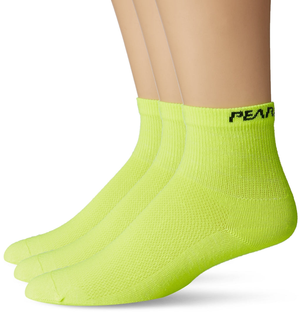 PEARL iZUMi Men's Attack Sock 3 Pack Medium Screaming Yellow - BeesActive Australia