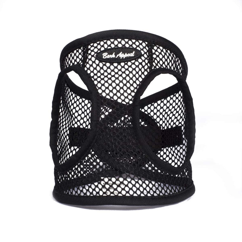Bark Appeal Step in Netted Harness for Small Dogs X-Small Black - BeesActive Australia
