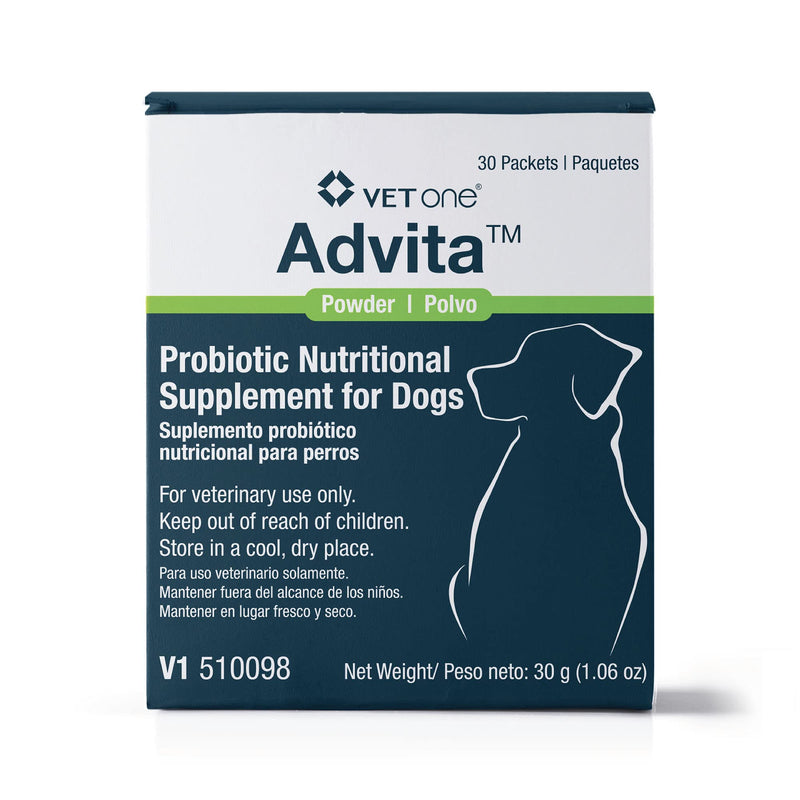 VetOne Advita Probiotic Nutritional Supplement for Dogs 1 Box, 30 Packets - BeesActive Australia