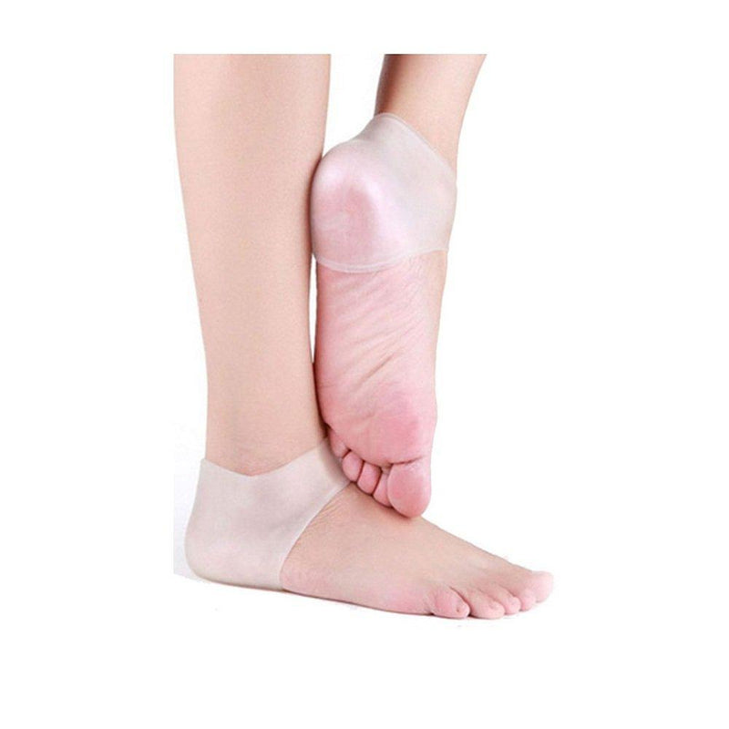Pinkiou Heel Spur Relief Cushion Protector Sleeve Unisex Silicone Moisturizing Heel Sock Cracked Skin Pain Relieve Pedicure - BeesActive Australia