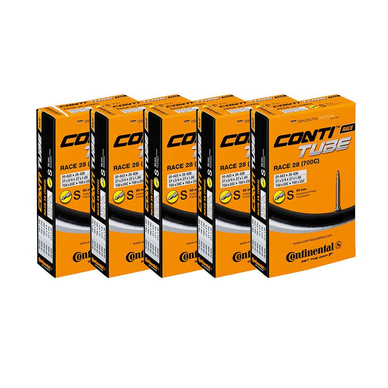 Continental Bicycle Tubes Race 28 700x20-25 SV60 Presta Valve 60mm Bike Tube - Value Bundle 5-in-1 Bicycle Tube 700c - BeesActive Australia