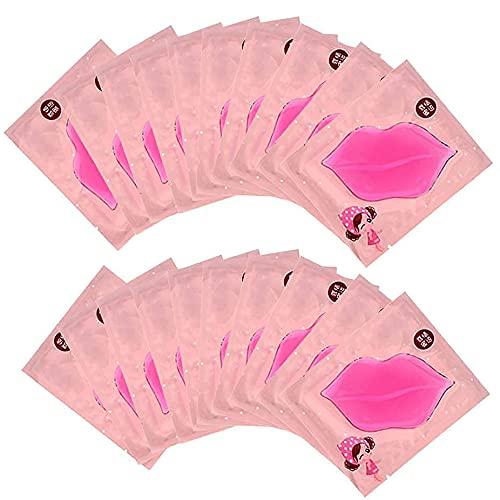 CCbeauty Pink Lip Mask 20-Pack Collagen Crystal Gel Lip Care Mask hydrating Moisturizing Essence,Remove Dead Skin, Anti Chapped Pads Lip Masks for Dry Lips - BeesActive Australia