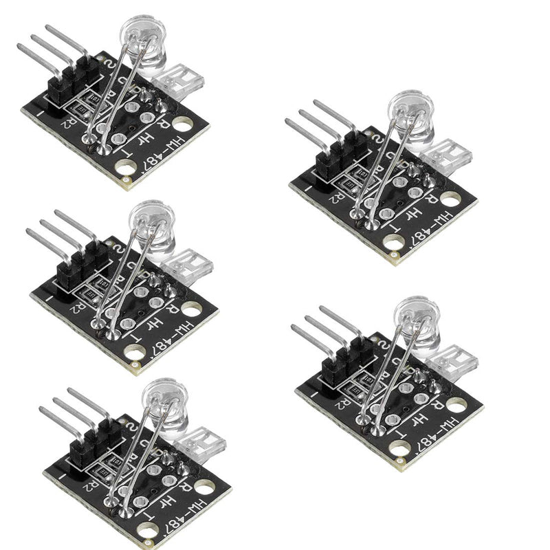 HiLetgo 5pcs 5V Heartbeat Detect Sensor Heart Rate Detect Measuring Module Measure Finger - BeesActive Australia