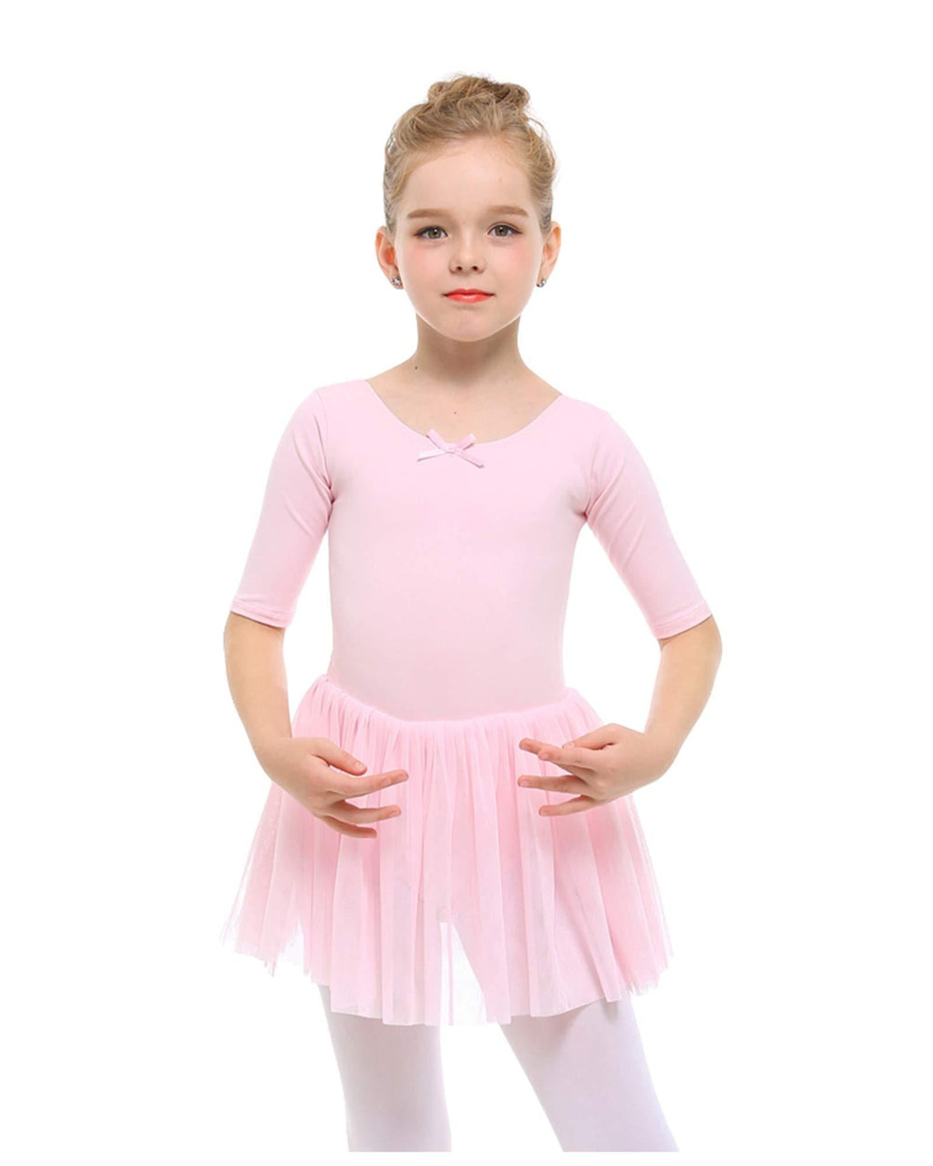 STELLE Toddler/Girls Cute Tutu Dress Ballet Leotard for Dance 2T Ballet Pink - BeesActive Australia