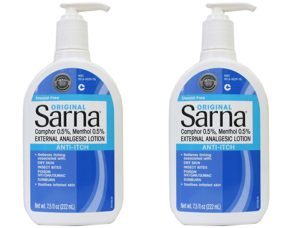 Sarna Anti-Itch Lotion Original 7.50 oz (Pack of 2) 7.5 Fl Oz (Pack of 2) - BeesActive Australia