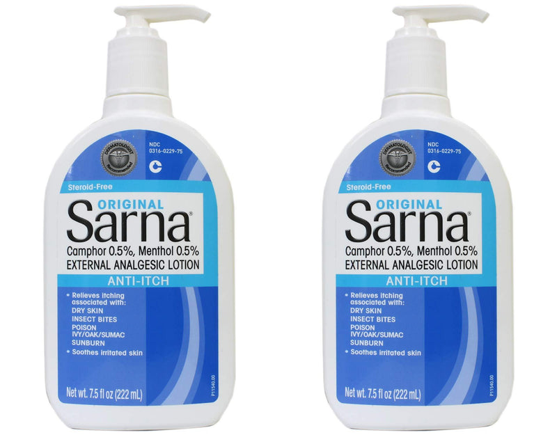 Sarna Anti-Itch Lotion Original 7.50 oz (Pack of 2) 7.5 Fl Oz (Pack of 2) - BeesActive Australia