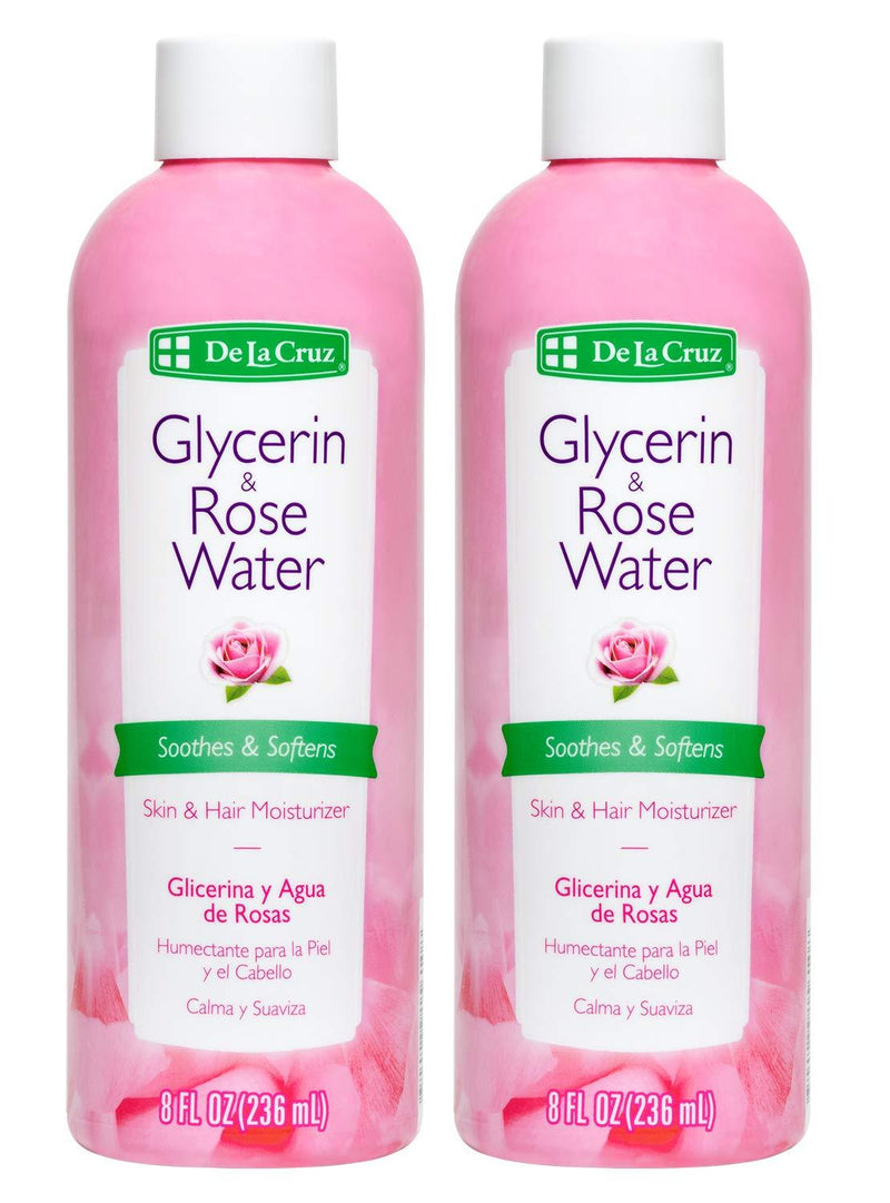De La Cruz Glycerin and Rose Water, No Parabens or Artificial Colors, Made in USA 8 FL. OZ. (2 Bottles)… 8 Fl Oz (Pack of 2) - BeesActive Australia