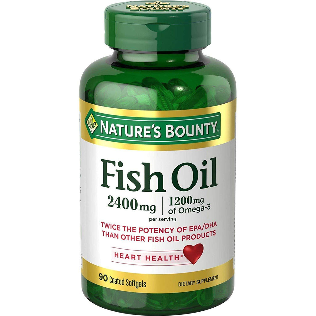 Nature's Bounty Fish 2400 mg OilSoftgels 90 ea (Pack of 2) - BeesActive Australia