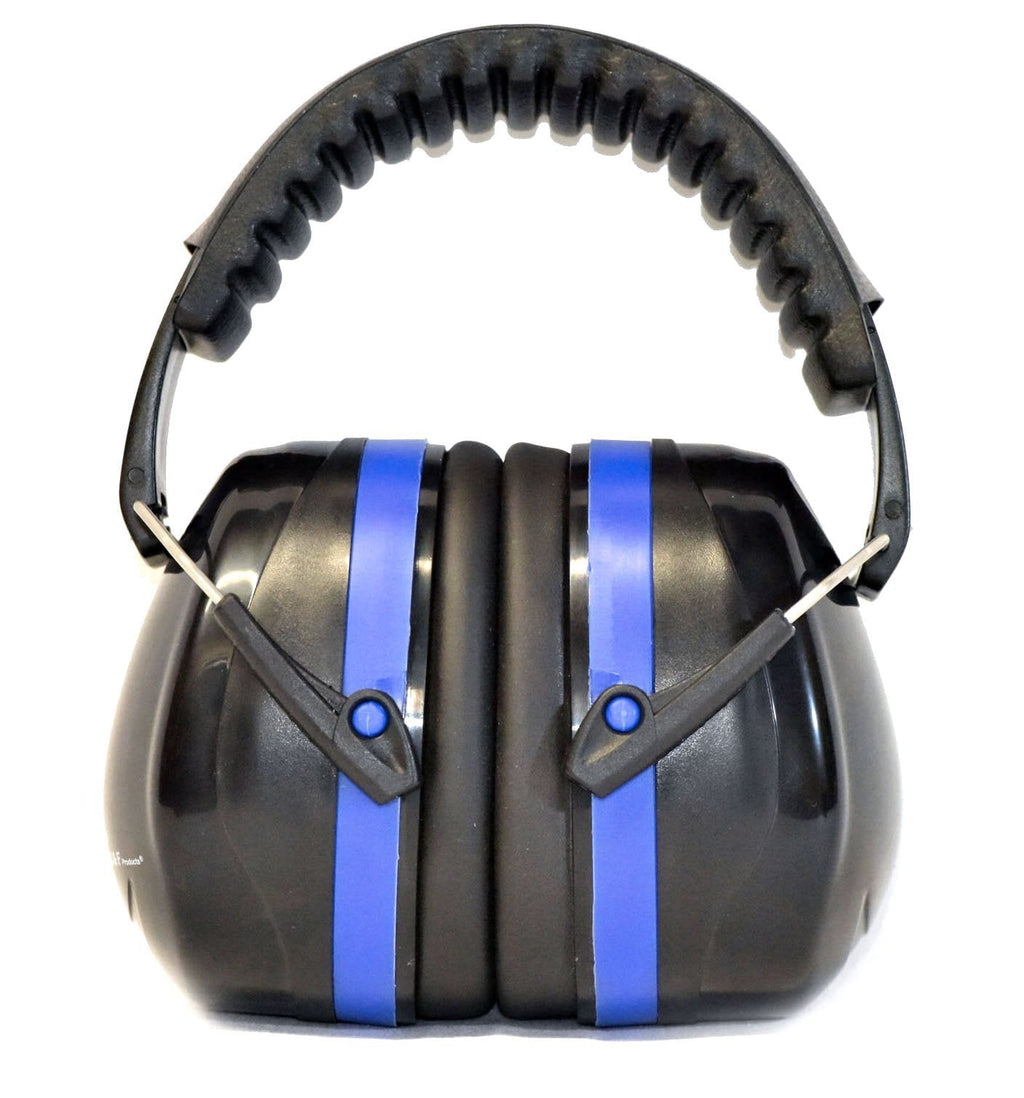 [AUSTRALIA] - G & F Products 12020Blue 34dB Highest NRR Safety Muffs-Professional Defenders, Adjustable Headband Ear Protection Shooting Hearing Protector Earmuffs Fits Adults to Kids, Blue, ONE SIZE 