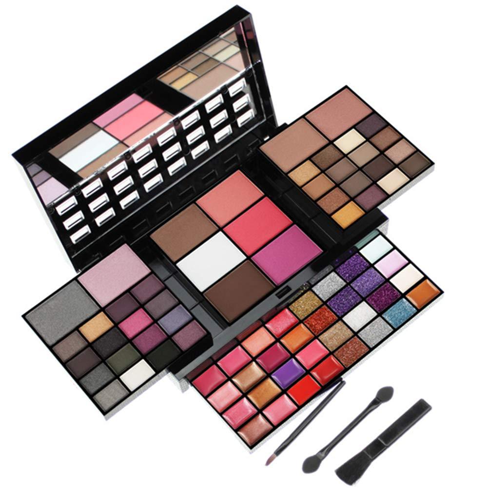 PhantomSky 74 Color Eyeshadow Palette Makeup Cosmetic Contouring Combination with Powder/Blusher/Lipgloss/Concealer - Perfect for Professional and Daily Use - BeesActive Australia