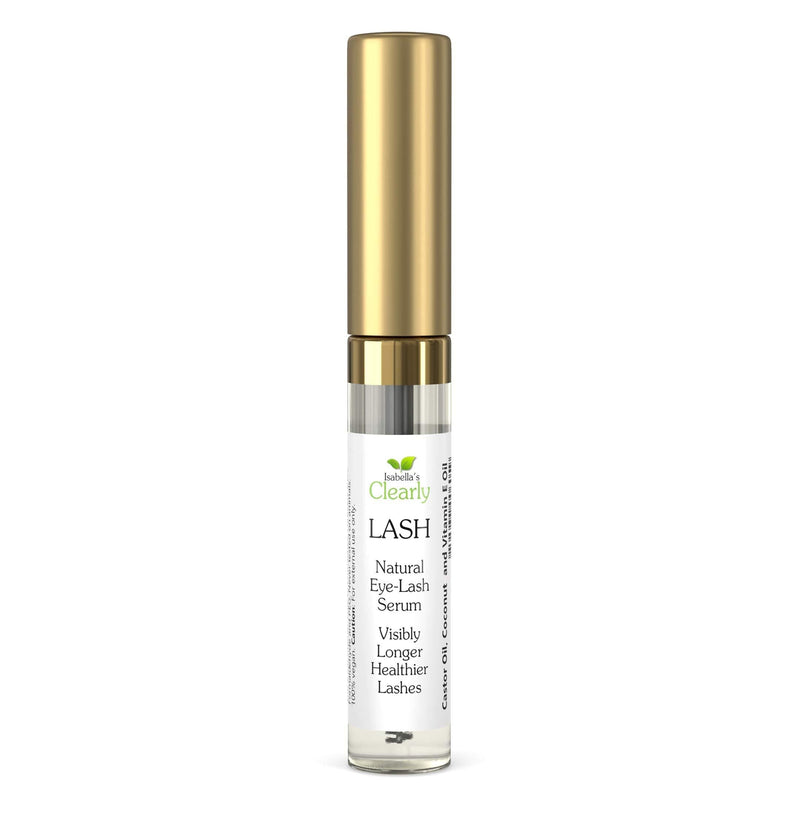 Clearly LASH, Natural Eyelash and Eyebrow Growth Serum | Castor, Coconut, Vitamin E Oils | Grow Longer, Fuller, Enhanced Lashes and Brows | Paraben Free, Cruelty Free, Vegan, Made in USA - BeesActive Australia