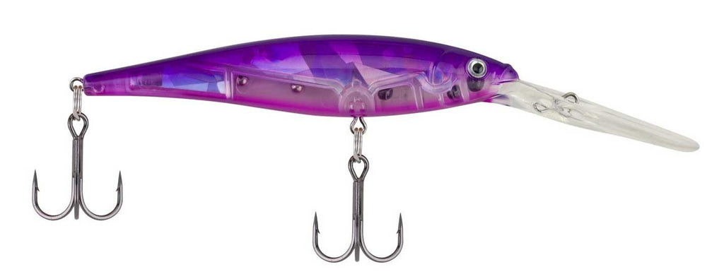 Berkley Topwater Fishing Hard Baits (All Models & Sizes) Berkley Flicker Minnow Flashy Purple Candy 3 1/2in - 1/3 oz - BeesActive Australia