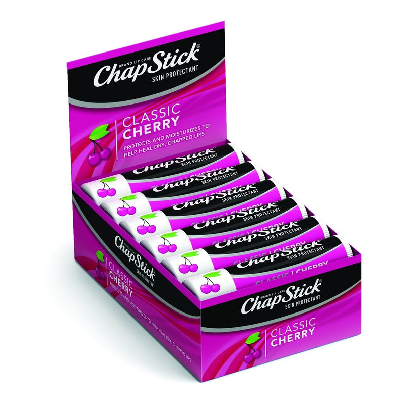 Chapstick Skin Protectant Lip Balm, Classic Cherry, 12 ct. - BeesActive Australia