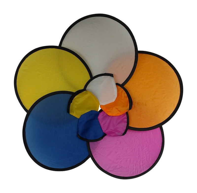 [AUSTRALIA] - BZANY Assorted Colors Folding Toy Pocket Flying Disc with Pouch (Pack of 10) 