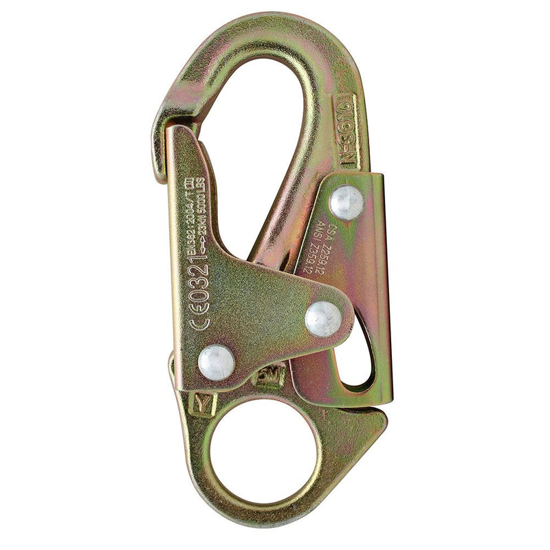 Fusion Climb Maxi-2 High Strength Carbon Steel Drop Forged Snap Hook, Gold, Universal (FP-6013-5-HS-GLD) - BeesActive Australia