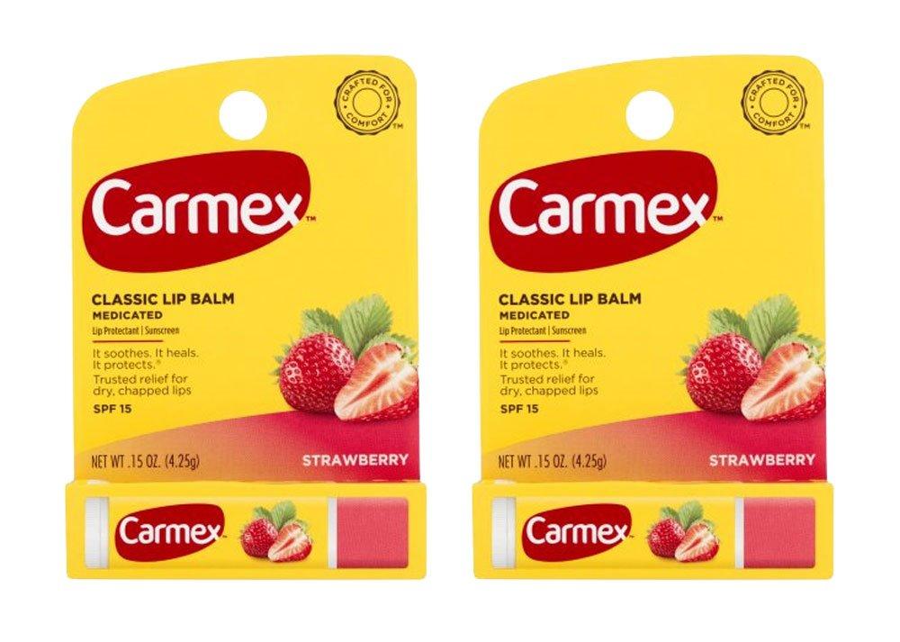 Carmex Lip Balm Stick, Strawberry (2) - BeesActive Australia