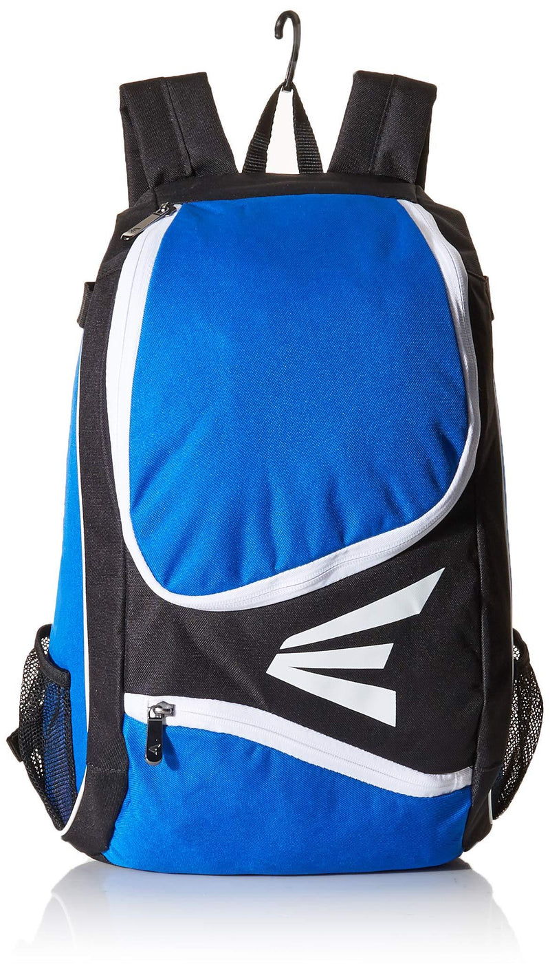 [AUSTRALIA] - EASTON E50BP Bat & Equipment Backpack Bag, 2021, Baseball Softball, 2 Bat Sleeves, Large Gear Compartment, Zippered Valuables Pocket, Fence Hook for Dugout Functionality Royal 