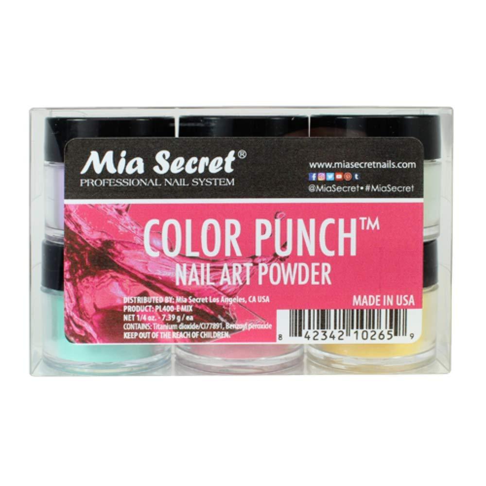 Mia Secret -Color Punch Collection Nail Acrylic Powder set of 6 - BeesActive Australia