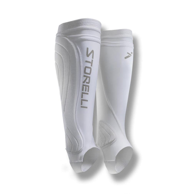 Storelli BodyShield Leg Guards | Protective Soccer Shin Guard Holders | Enhanced Lower Leg and Ankle Protection | White | Medium - BeesActive Australia