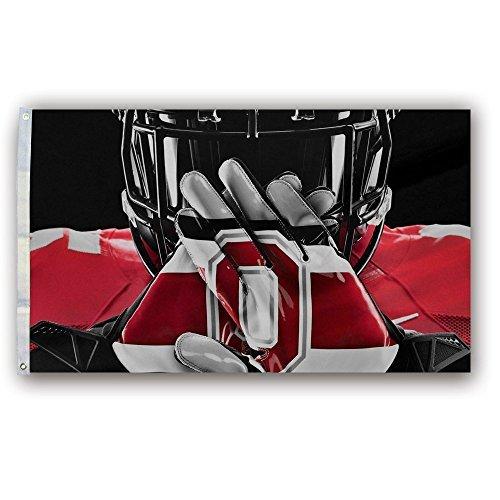 NCAA Ohio State Buckeyes Gloves Helmet Flag 3-by-5 Foot - BeesActive Australia