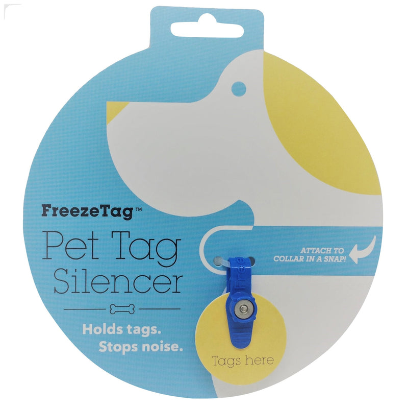 FreezeTag Dog Tag Silencer and Connector Sky Blue - BeesActive Australia
