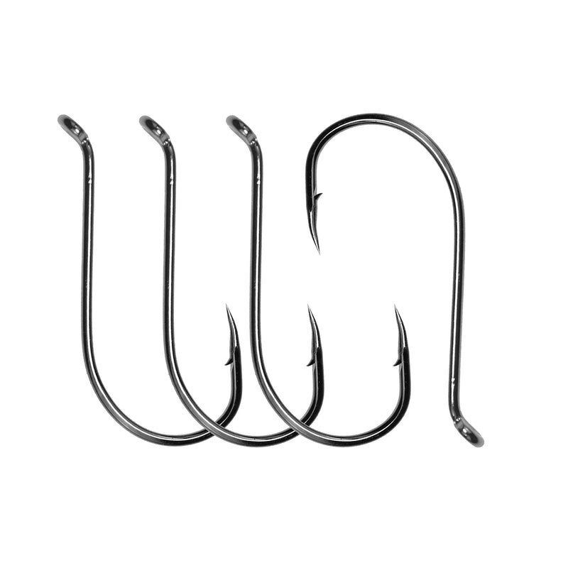 [AUSTRALIA] - Shaddock Fishing 100 Pcs Sharp Octopus Hook Sport Circle Fishing Hooks High Carbon Steel Fishing Jig Hook Black Fishhooks for Fresh/Salt Water - 13 Sizes 6#(100pcs per pack) 